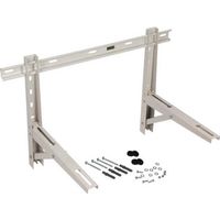 Climaconcept – Support mural réglable pour climatiseur – Capacité 200kg – Anti-vibration – Traitement époxy pour extérieur – Compatible avec PAC air – air