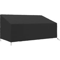 Housse de canapé exterieur imperméable 3 places - Outsunny - 600D tissu oxford - 218 x 111 x 63/101 cm - noir