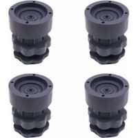 4-Piece Universal Adjustable Rubber Shock Pads for Washers, Dryers, Refrigerators-Crezuo