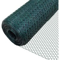 Copy Of Set 3pz Rete Metallica Plastificata 0.5x3mt Maglia Esagonale 19mm Recinzione 020245
