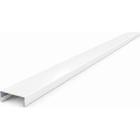 Nez de cloison 2m60 en alu 15/10ème - 74mm - RAL9010 - ALUHOME