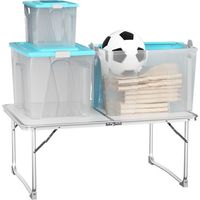 60cm folding picnic table, suitable for picnics, camping, and barbecues, portable outdoor table with handle.