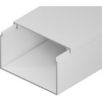 Edo Solutions – Goulotte électrique 100 mm x 60 mm – Longueur 2 m – PVC blanc – Fixation clip – Pour câblage esthétique - EDO777736