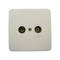 Steckdose maximum t0bx TV Radio Ausgang einfache Installation 4x8 cm