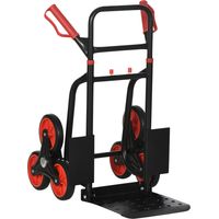 Carretilla plegable para escalera con ruedas carga 120kg portátil para entrega almacenes 50x40x80cm