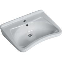 Lavabo 65x51.5 cm en porcelaine blanc brillant - Sanitosco Semifonte