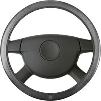 Lenkradhülle Top Grip Carbon, Auto-Lenkradschoner Universalgröße 38 cm schwarz