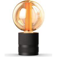 Lampada da Tavolo Vintage E27 Lampada da Scrivania Nero Metallo Lampada da Comodino Design Industriale Luce Notturna con Interruttore a Cavo per Camera da Letto Studio Scrivania(Senza Lampadina)