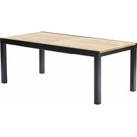Table de jardin Bali T 8 / 12 Teck Noir Wilsa Garden