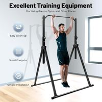 Barre De Traction Pliable Autoportante – Station Dips Réglable En Hauteur (1,75–2,3 M), Charge 200 Kg