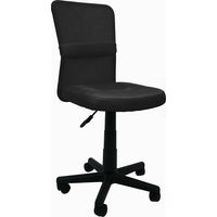 Silla de estudio infantil/juvenil Modelo Alba color negro