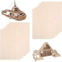 Contrachapado, 20 piezas 100 x 150 x 2 mm, bricolaje hecho a mano, pirograbado, modelo de avión de tablón de madera, placa de madera
