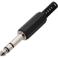 Connettore jack stereo da 6,3 mm con sistema antistrappo.