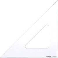 Minerva Flachwinkel transparent 30 cm 45 Grad