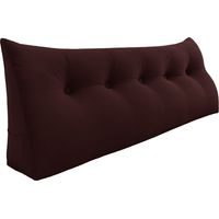 VERCART Grande cuscino a cuneo per il riposo a letto, cuscino lungo per la lettura, cuscino decorativo per la testiera, cuscino triangolare per la schiena, cuscino da salotto per il letto da giorno o
