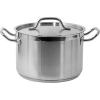 Casserole moyenne avec couvercle, acier inoxydable, 24 x 16 cm, 7,2 l - YG-00023
