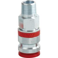 JWL Stahlkupplung DN 7,8 BSP mit Außengewinde 3/8"