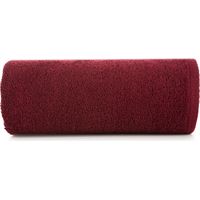 Eurofirany klassisches Baumwoll-Badetuch SMOOTH1 50 x 90 cm bordeauxrot