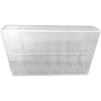 Présentoir en acrylique transparent en plexiglas pour objets de collection, boîte de rangement anti-poussière pour figurines de parfum, poupées et jouets.