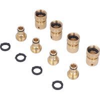 Raccord rapide en laiton pour tuyau d'arrosage 3/4 pouce GHT (4 pièces)