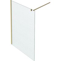 JACOB DELAFON Mampara de ducha contra textil 120cm + kit perfilería latón cepillado