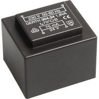 Gerth PT303602 Transformateur pour circuits imprimés 1 x 230 V 2 x 18 V/AC 1.80 VA 50 mA