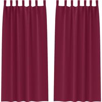 Rideaux occultants,Rideaux anti-lumière avec des rideaux Bordeaux Polyester CFW63896