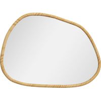 Miroir déco mural naturel bois massif style vintage déco murale 70x2,1x50cm