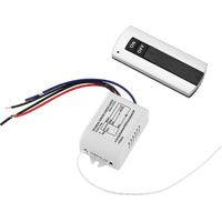 Channel with Digital mitter 220V ON/OFF 1 Switch Wireless Relay Receiver Remote Control Light L white