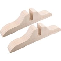 2 pcs Support Paravent Bois, Pieds Amovibles, Bureau Diviseur, Siège d'Entrée, Ménagers