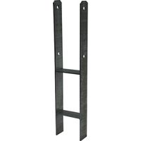 H-Pfostenträger Schwarz für 14 x 14 cm Pfosten