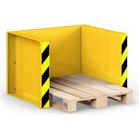 RR Industrietechnik Paletten Stapel Station RPS-05 BxTxH 1020x945x740 mm RAL 1023 Verkehrsgelb