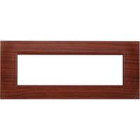 Kompatible Abdeckrahmen Bticino Livinglight 7 module quadratischer Kunststoff Radica Farbe