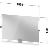 DURAVIT SV74230BD550000 Miroir Sivida 1050x650x36, LED, gradateur
