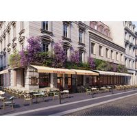 Fauteuil de terrasse d'extérieur empilable en textilène Cherbourg