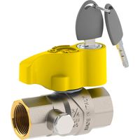 Robinet à tournant sphérique droit F-F avec écrou pivotant Fiv 3/4"X1"