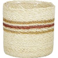 Mica Übertopf Korb Jameson Ø 18 x 18 cm Seegras gelb Topf
