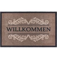 Fußmatte Carmen Willkommen taupe, 39 x 58 cm Fußmatte