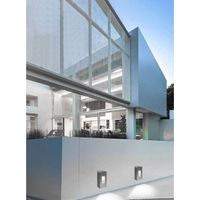 TrAdE Shop Traesio - Segnapasso Da Esterno Faretto 12 Watt Ip65 Grigio Luce Calda Fredda Es62 - -Bianco Freddo -