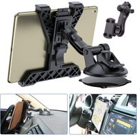 Support Tablette Voiture Tableau de Bord, Support iPad Ventouse Voiture pour sur Pare-Brise et Grille d'Aération de 7"-11"