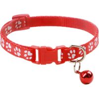 Collier pour chat imprimé léopard, collier réglable pour animal de compagnie avec boucle de sécurité à cloche