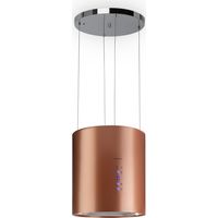 Klarstein – Hotte aspirante d'îlot Ø35cm – Débit 558 m³/h – Éclairage LED – Filtres à charbon actif inclus – Installation facile