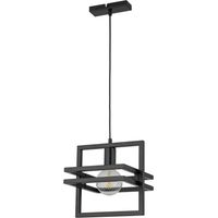 Suspension loft industrielle noire Merci E27 15W Sigma
