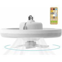 Ventilatore da soffitto elettrico Ventilatori da soffitto con luce e telecomando Plafoniera a LED a 3 colori con ventilatore a 3 velocità Ventilatore da soffitto oscillante con luce (30 W)