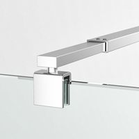 Haltestange Duschwand Haltestange 73-120cm Edelstahl Stabilisierungsstange Haltestange Stabilisator für Glasdicke 8-10 mm Dusche Duschwand Duschabtrennung Duschwände, Chrom