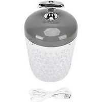 Lampe de table LED en cristal, 3 couleurs, intensité variable, rechargeable par USB, veilleuse, lampe de chevet, décoration intérieure