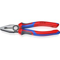 KNIPEX 03 02 200 SB Combination Pliers with comfort handles black atramentized 200 mm