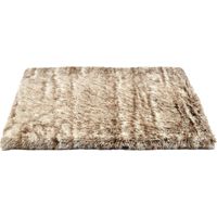 Tapis poilu Beige : Taille M