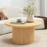 Solid Wood Round Coffee Table