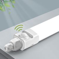 1 Stück ,LED Feuchtraumleuchte 115cm mit Bewegungsmelder 36W 3600LM 4000K Deckenleuchte Sensor Röhre,Linkable Kellerleuchte,Wasserfest IP65 LED Wannenleuchte für Garage Balkon Keller Flur Treppe